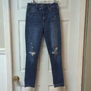 Abercrombie & Fitch Midnight Blue Ripped Skinny Jeans